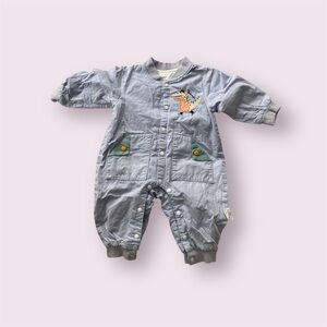 Baby Blue Crocodile Onesie